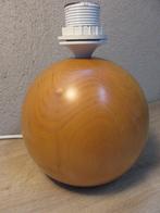Ronde houten lampenvoet, Ophalen of Verzenden, Gebruikt, Hout