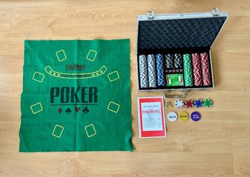 Complete pokerset incl. speelkleed/NL handleiding/slot beschikbaar voor biedingen