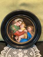 Antiek schilderijtje Madonna Della Seggiola (191125s), Antiek en Kunst, Ophalen of Verzenden