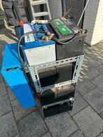 Accu pakket compleet met snellader en omvormer 3000 Victron, Caravans en Kamperen, Ophalen of Verzenden, Zo goed als nieuw