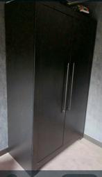 Mooie zwarte kledingkast, Ophalen, Met hangruimte, 50 tot 100 cm, Zo goed als nieuw