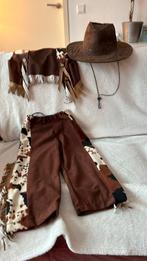 Cowboyjasje en broek mt 116, donkerbruin, Ophalen, Zo goed als nieuw, Overige maten