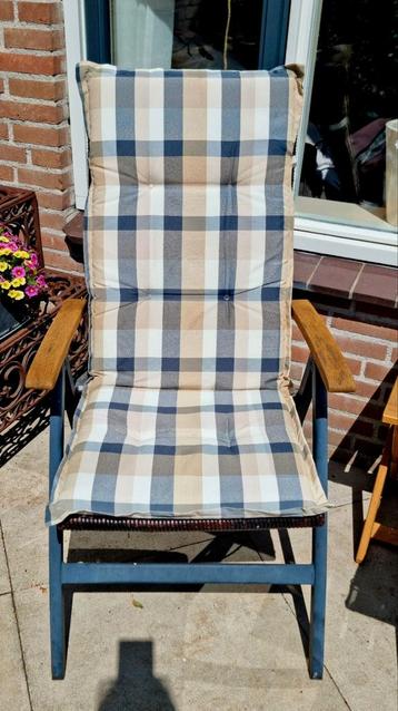 Set van 6 tuinstoelkussens voor hoge rug met opberghoes beschikbaar voor biedingen