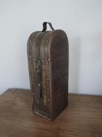LEUKE OUDE BROCANTE HOUTEN WIJNKOFFER, Huis en Inrichting, Woonaccessoires | Wijnrekken, Gebruikt, Ophalen of Verzenden, Minder dan 5 flessen