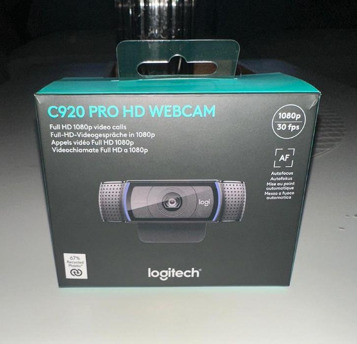 Logitech C920 Pro HD Webcam | Full HD 1080p, Computers en Software, Webcams, Nieuw, Bedraad, Windows, Monitorclip, Microfoon, Ophalen of Verzenden