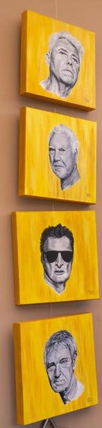 Portret schilderijen Golden Earring, Antiek en Kunst, Ophalen of Verzenden