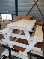 Houten Picknicktafel -, Tuin en Terras, Picknicktafels, Ophalen, Gebruikt, Rechthoekig, Hout
