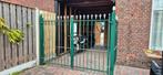 IJzeren Poort met Slot - Spijlenhekwerk, Tuin en Terras, Ophalen, Gebruikt, IJzer, Sierhekwerk
