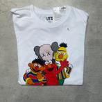Uniqlo Kaws - BFF & Sesam straat - Tee, Maat 52/54 (L), Uniqlo, Wit, Nieuw