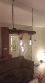 Salontafel Lamp met 3 Rookglazen LED, Huis en Inrichting, Lampen | Hanglampen, Gebruikt, Ophalen of Verzenden, Glas, Minder dan 50 cm