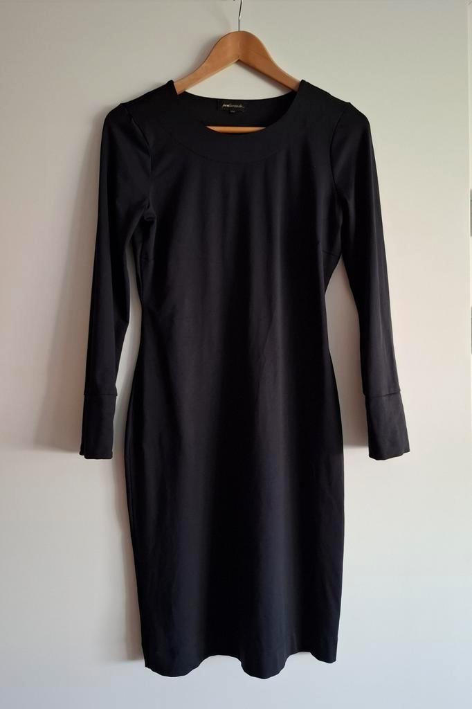 Nette zwarte jurk Portlavande - maat XS, Kleding | Dames, Jurken, Zo goed als nieuw, Maat 34 (XS) of kleiner, Zwart, Knielengte