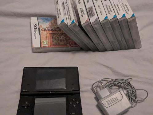 Zgan Nintendo DSi met 7 spellen, Spelcomputers en Games, Spelcomputers | Nintendo 2DS en 3DS, Zo goed als nieuw, 3DS, Ophalen of Verzenden