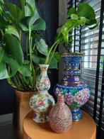 Vintage Vazen Set, Gebruikt, Overige kleuren, Aardewerk of Porselein, Ophalen of Verzenden