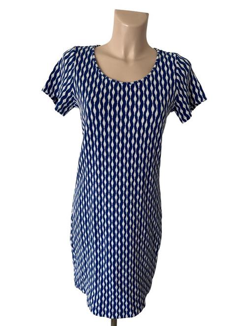 Claudia Strater jurk M, Kleding | Dames, Jurken, Zo goed als nieuw, Maat 38/40 (M), Blauw, Onder de knie, Ophalen of Verzenden
