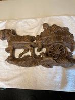 Wanddecoratie paard met boer en kar, Antiek en Kunst, Ophalen of Verzenden