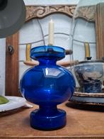 oma's nostalgisch / vintage blauw vaasje  / Ingrid Glasen, Antiek en Kunst, Antiek | Glas en Kristal, Ophalen of Verzenden
