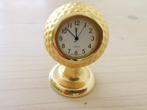Vintage golfbal-stijl bureauklok Quartz, Huis en Inrichting, Woonaccessoires | Klokken, Ophalen of Verzenden, Gebruikt, Analoog