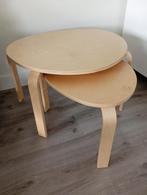 Svalsta set van 2x  bijzettafel / salontafel, Huis en Inrichting, Tafels | Bijzettafels, Rond, 55 tot 75 cm, Zo goed als nieuw