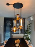 Hanglamp Eettafel - 5 Lichtbollen, Ophalen, Zo goed als nieuw, Glas, 50 tot 75 cm