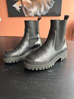Angulus Chelsea Boots Zwart Leer Mt 36, Ophalen of Verzenden, Zo goed als nieuw, Zwart, Lage of Enkellaarzen