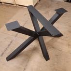 Stalen matrix spinpoot zwart gepoedercoat, showmodel, 80x140, Ophalen, Tafelpoot, Nieuw, Metaal