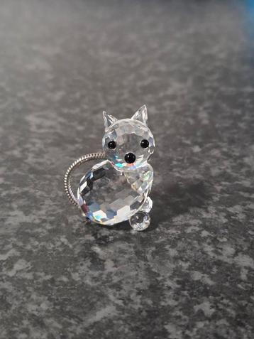Swarovski Poesje Mini Kristal Beeldje beschikbaar voor biedingen