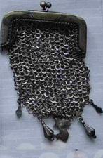 Antieke metalen portemonnee, Antiek en Kunst, Antiek | Kleding en Accessoires, Ophalen