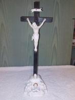 oud kruis op porseleinen voet, begin 1900, Antiek en Kunst, Ophalen of Verzenden