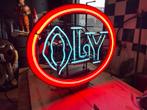 OLY oude reclame NeoN USA verlichting, Verzamelen, Merken en Reclamevoorwerpen, Ophalen, Gebruikt, ., Lichtbak of (neon) lamp