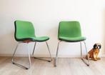 2 groene vintage stoelen. Retro design, Spirit - Artifort, Huis en Inrichting, Ophalen, Metaal, Twee, Retro, vintage, design, artifort, spirit, groen