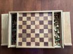 Mooi Oud Houten Schaakspel, Hobby en Vrije tijd, Gezelschapsspellen | Bordspellen, Ophalen of Verzenden, Zo goed als nieuw
