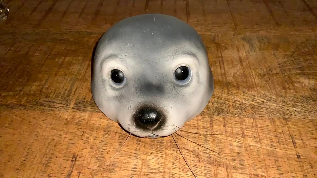 Zeehond kop beeld, Verzamelen, Dierenverzamelingen, Ophalen of Verzenden, Zo goed als nieuw, Hert, Beeldje of Figuurtje