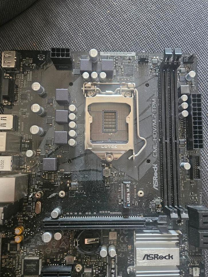 Asrock CML-HDV/M.2 TPM Moederbord, Computers en Software, Moederborden, Gebruikt, Ophalen of Verzenden