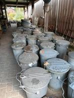 Zinken vuilnisemmers, Tuin en Terras, Ophalen, Gebruikt