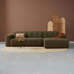 ! NEW ! Loungebank Wave Rechts / Links Groen, Nieuw, 150 cm of meer, Stof, Ophalen of Verzenden