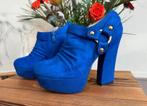 JENNIKA enkellaarsjes maat 36 NIEUW - blauw - plateau, Blauw, Jennika, Lage of Enkellaarzen, Nieuw
