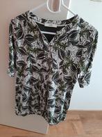 Dames shirt - Groen met Bladerprint, Bonita, Ophalen of Verzenden, Zo goed als nieuw, Korte mouw