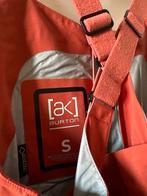 Burton AK Goretex Bib snowboardbroek Maat S Oranje, Ophalen of Verzenden, Gedragen, Maat 36 (S), Broek