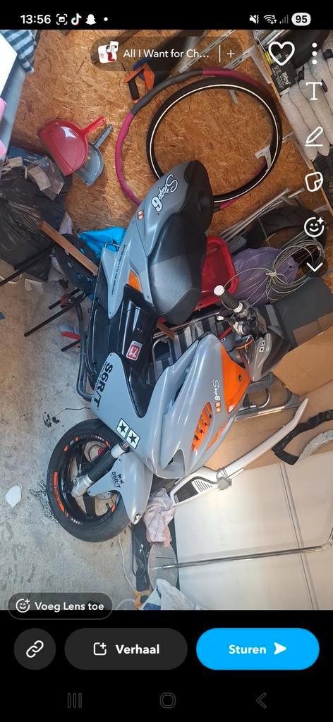 Aerox 70cc, Fietsen en Brommers, Brommeronderdelen | Scooters, Gebruikt, Overige merken, Uitlaat, Ophalen