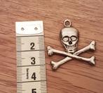 Laatste zilverkleurig Doodshoofd Zwaard Piraten Hanger bedel, Ophalen of Verzenden, Nieuw, Kraal