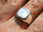 Vanoli 925 zilveren heren ring met parelmoer maat 18,5 en 22, Vanoli, 20 of groter, Heer, Nieuw
