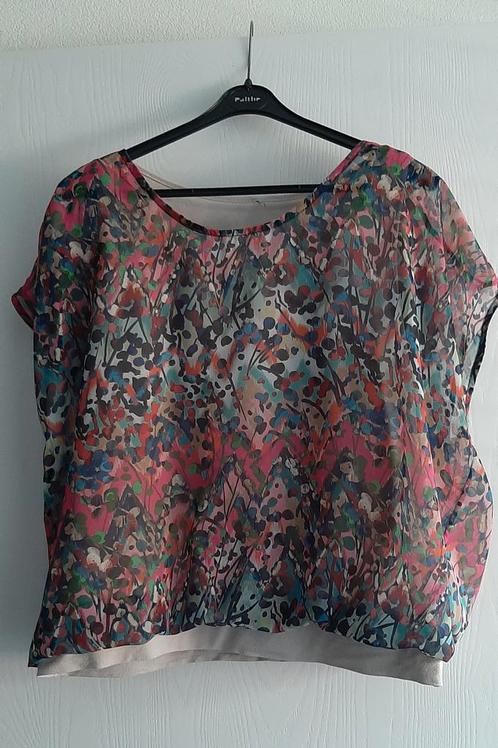 Miss Etam top met meerdere kleuren.Mt.44/46, Kleding | Dames, Tops, Zo goed als nieuw, Korte mouw, Ophalen of Verzenden