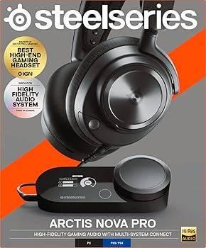 Steelseries Arctis Nova Pro [NIEUW], Computers en Software, Headsets, Nieuw, Over-ear, Bedraad, Gaming headset, Inklapbare microfoon