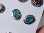 Vanoli 925 zilveren oorbellen oorknopjes met chalcedoom, Sieraden, Tassen en Uiterlijk, Oorbellen, Daiva1973@hotmail.com, Vanoli
