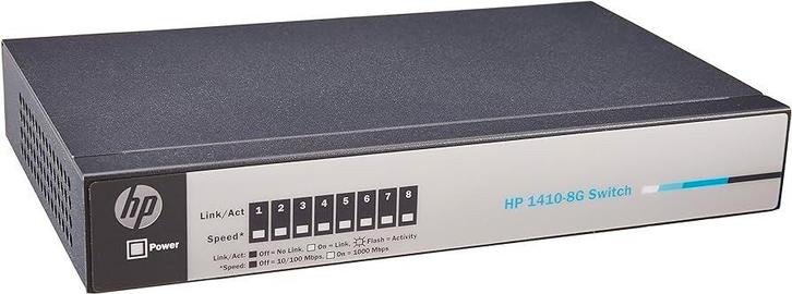 HP Procurve V1410-8G (J9559A) with no power cable, Computers en Software, Netwerk switches, Gebruikt, Ophalen of Verzenden
