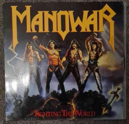 Manowar - Fighting the world Vinyl, Cd's en Dvd's, Vinyl | Hardrock en Metal, Gebruikt, Ophalen of Verzenden