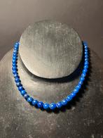 Lapis Lazuli Collier, Blauw, Ophalen of Verzenden, Zo goed als nieuw, Steen of Mineraal