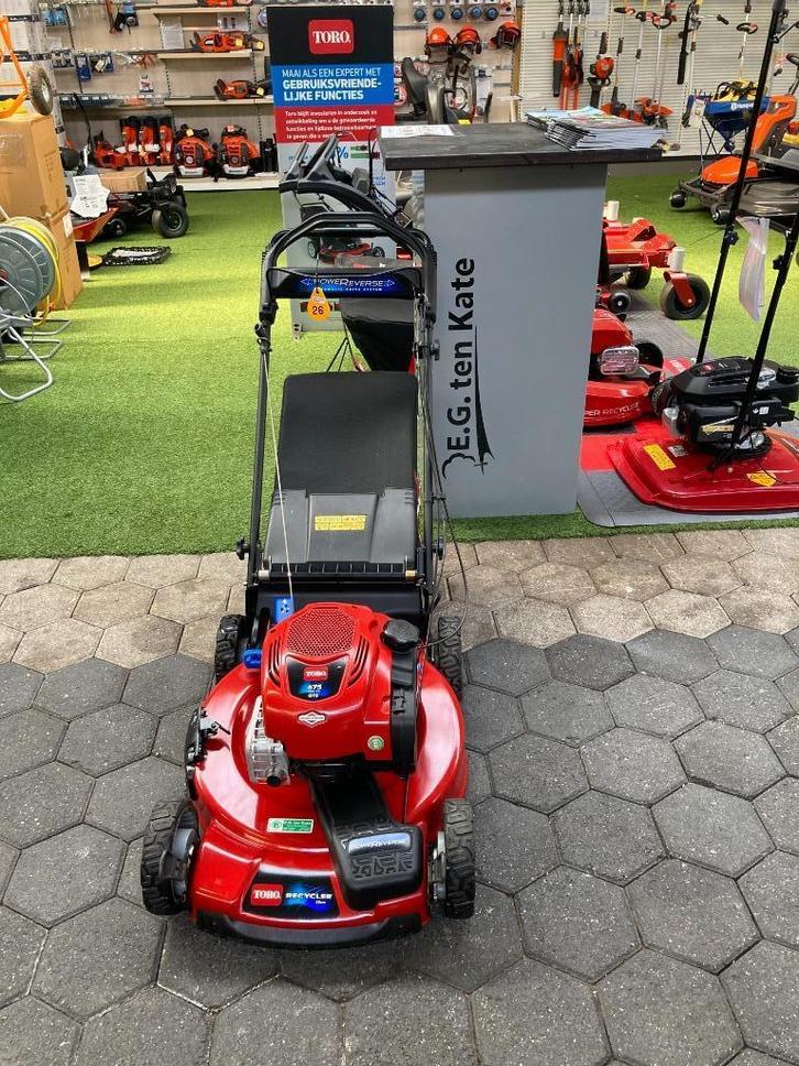 Toro cirkelmaaier 55cm  (geelnr 26), Tuin en Terras, Grasmaaiers, Gebruikt, Benzine-grasmaaier, 50 cm of meer, Cirkelmaaier, Mulchfunctie