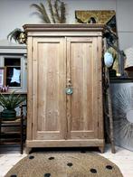 Linnenkast meidenkast vintage hout buffetkast servieskast, Ophalen, Gebruikt, 100 tot 150 cm, 200 cm of meer