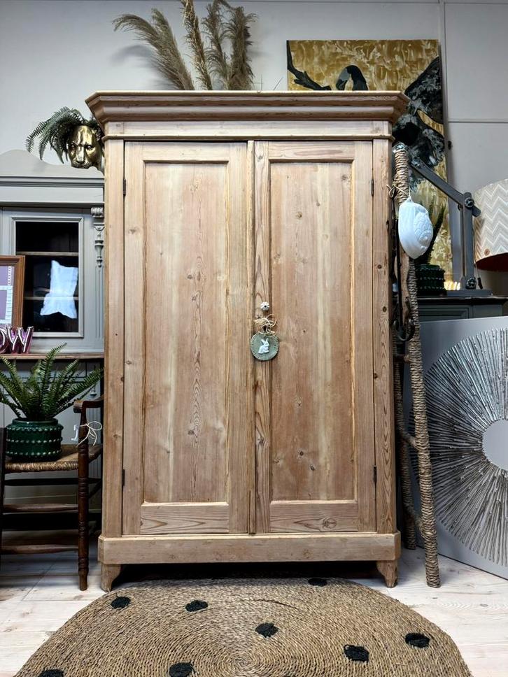 Linnenkast meidenkast vintage hout buffetkast servieskast, Huis en Inrichting, Kasten | Ladekasten, Gebruikt, 200 cm of meer, 100 tot 150 cm